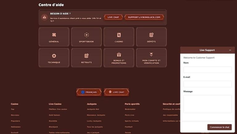 Viking Luck Casino support client
